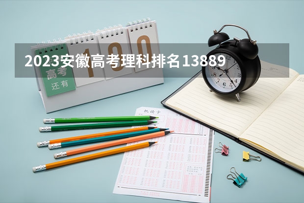 2023安徽高考理科排名138898的考生报什么大学