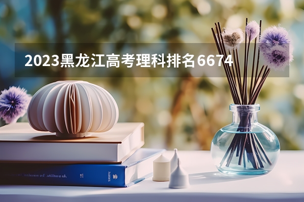 2023黑龙江高考理科排名6674的考生报什么大学