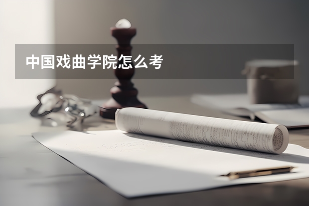 中国戏曲学院怎么考