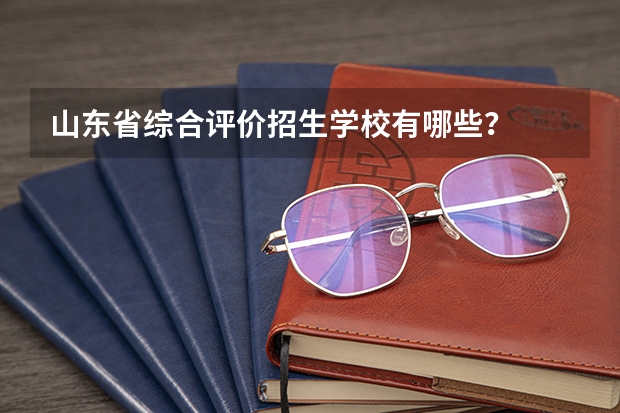 山东省综合评价招生学校有哪些？