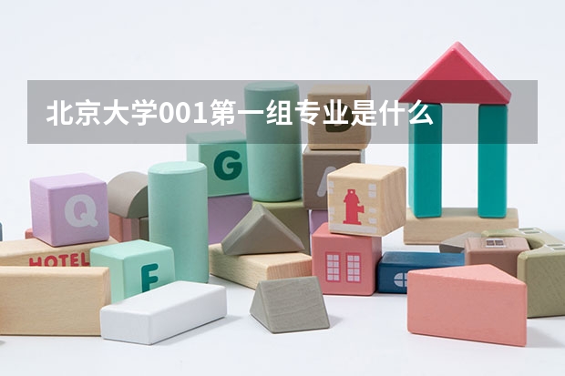 北京大学001第一组专业是什么