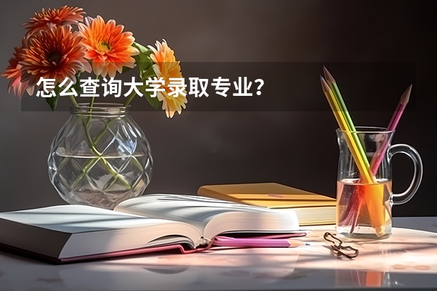 怎么查询大学录取专业？