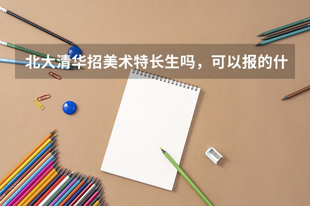 北大清华招美术特长生吗，可以报的什么专业是