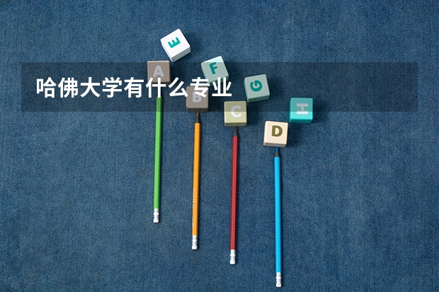 哈佛大学有什么专业