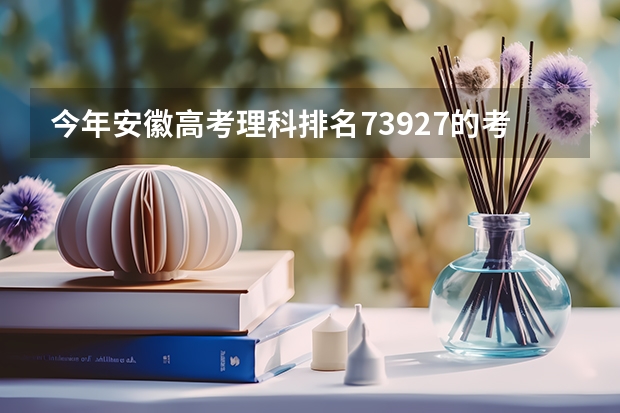今年安徽高考理科排名73927的考生报什么大学