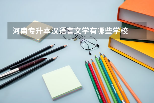 河南专升本汉语言文学有哪些学校