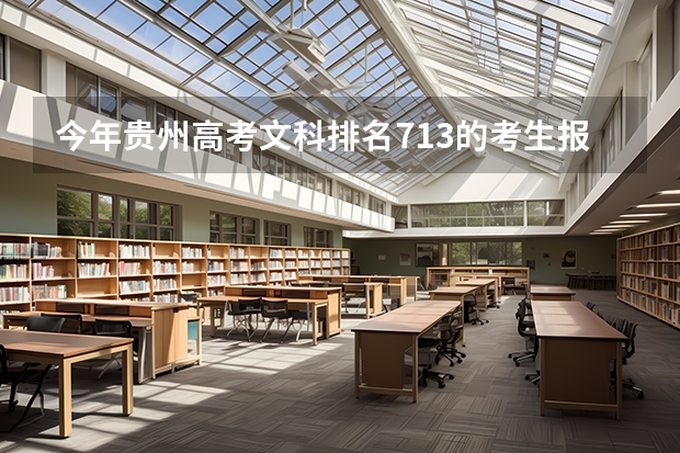 今年贵州高考文科排名713的考生报什么大学