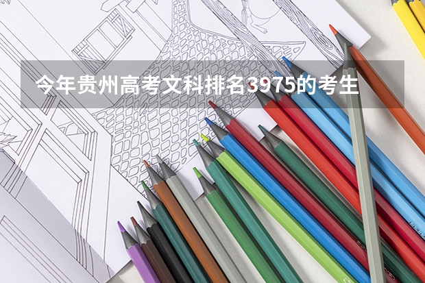 今年贵州高考文科排名3975的考生报什么大学