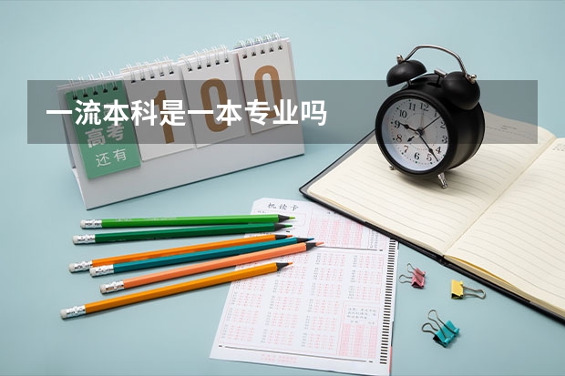 一流本科是一本专业吗