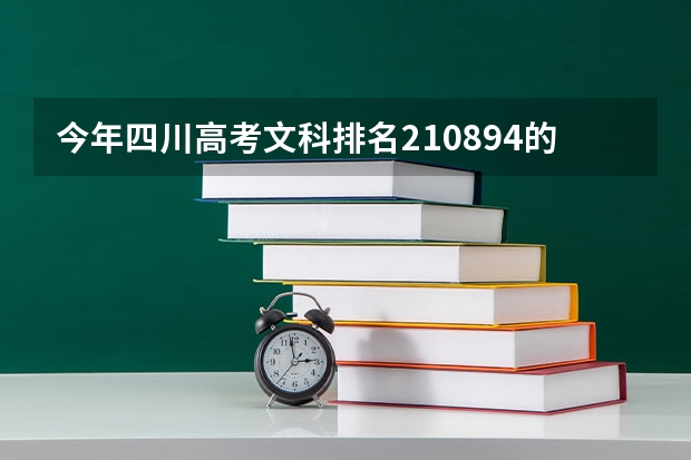 今年四川高考文科排名210894的考生报什么大学