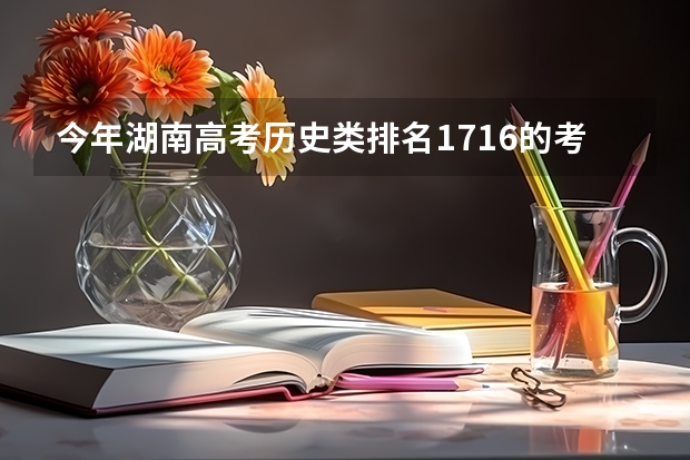今年湖南高考历史类排名1716的考生报什么大学