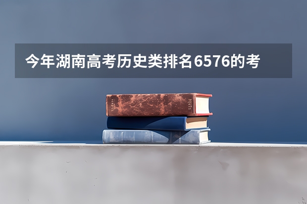 今年湖南高考历史类排名6576的考生报什么大学