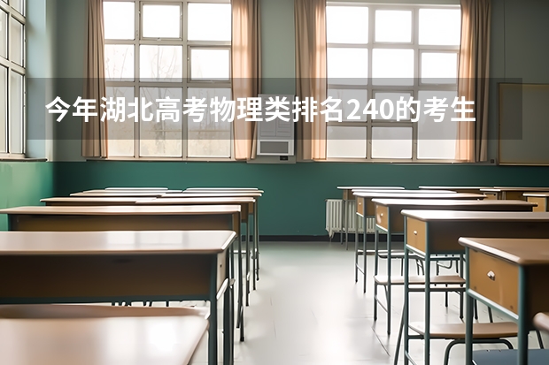 今年湖北高考物理类排名240的考生报什么大学