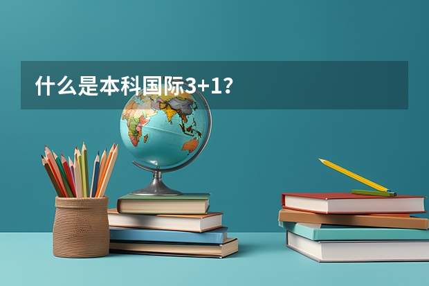 什么是本科国际3+1？