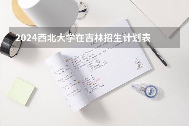 2024西北大学在吉林招生计划表
