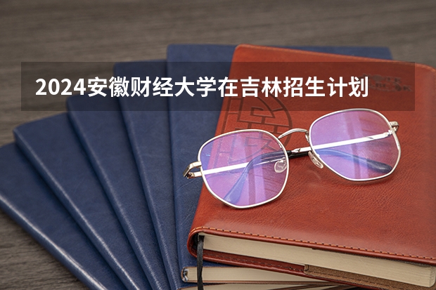 2024安徽财经大学在吉林招生计划表
