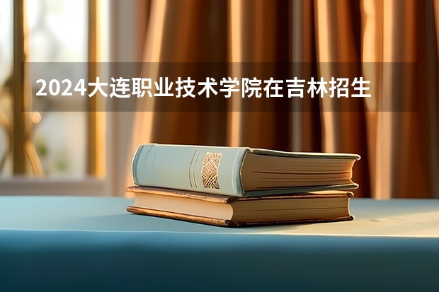 2024大连职业技术学院在吉林招生计划表
