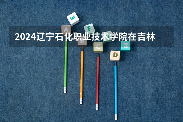 2024辽宁石化职业技术学院在吉林招生计划表