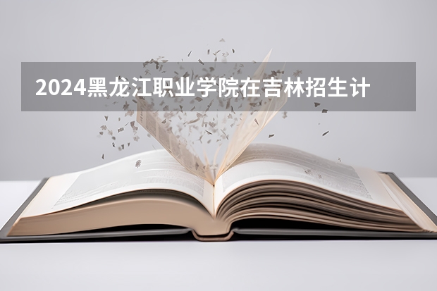 2024黑龙江职业学院在吉林招生计划表