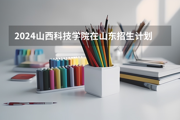 2024山西科技学院在山东招生计划表