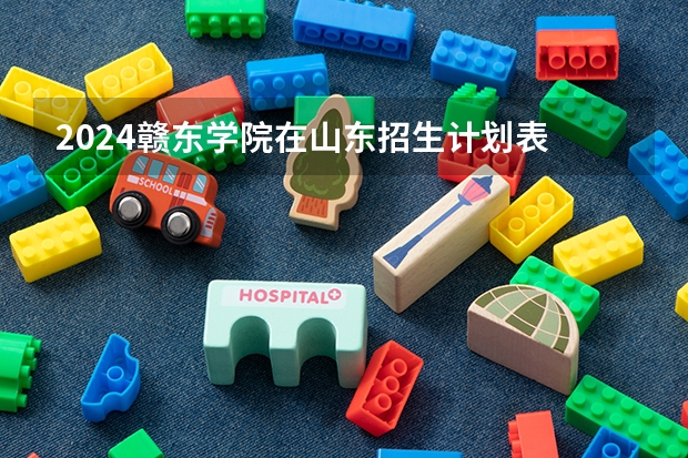 2024赣东学院在山东招生计划表