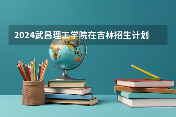 2024武昌理工学院在吉林招生计划表