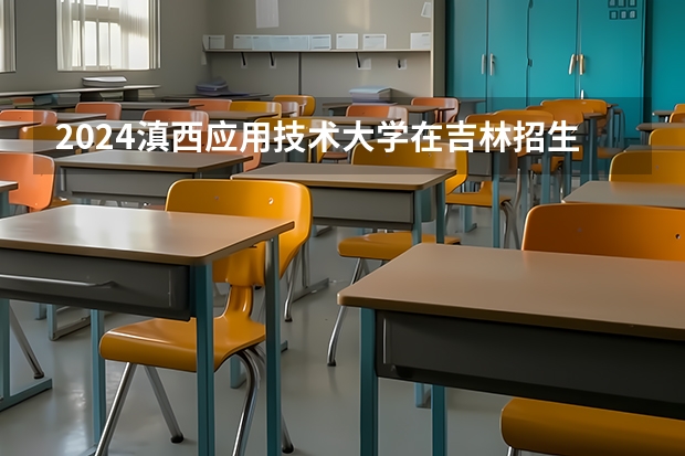 2024滇西应用技术大学在吉林招生计划表