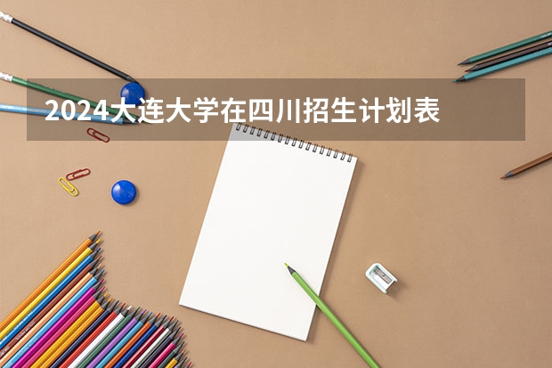 2024大连大学在四川招生计划表