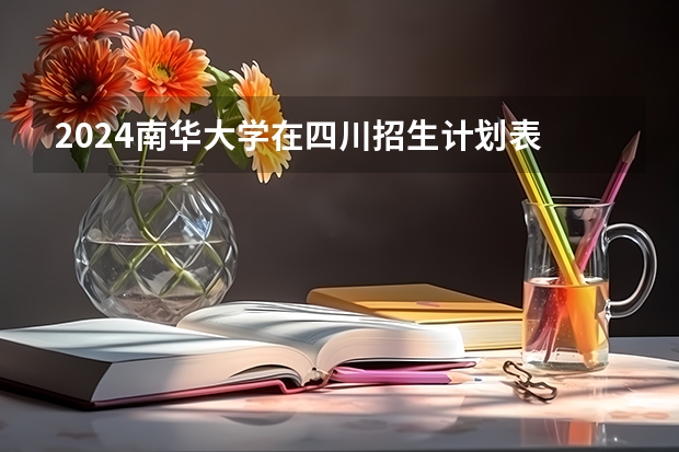 2024南华大学在四川招生计划表