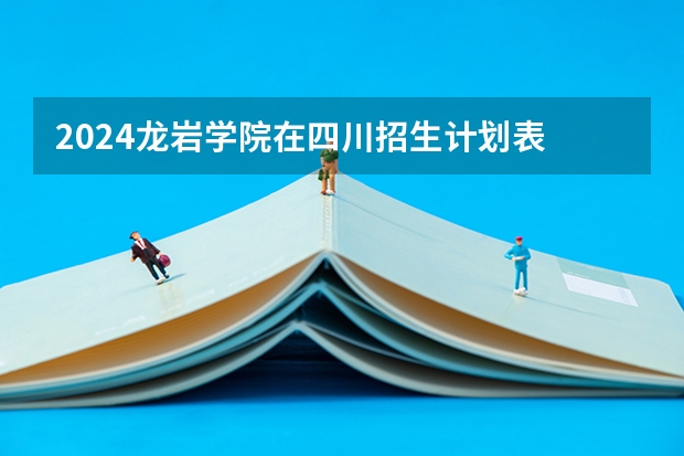 2024龙岩学院在四川招生计划表