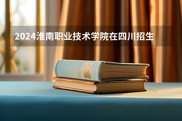 2024淮南职业技术学院在四川招生计划表
