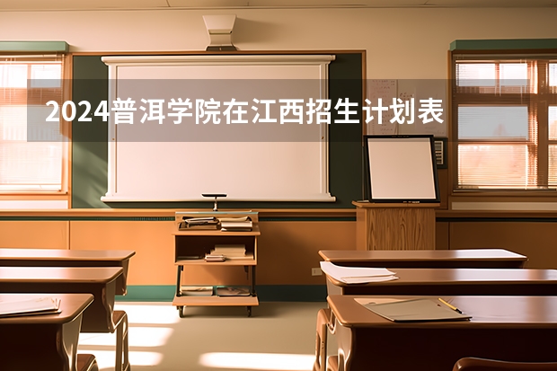 2024普洱学院在江西招生计划表