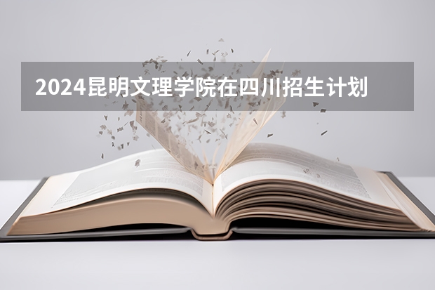 2024昆明文理学院在四川招生计划表