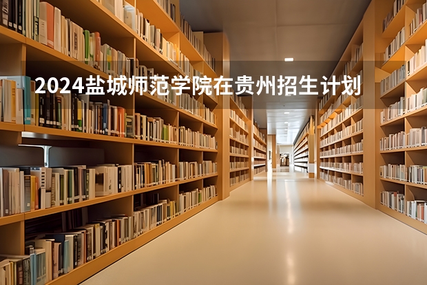 2024盐城师范学院在贵州招生计划表