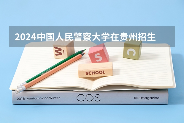 2024中国人民警察大学在贵州招生计划表