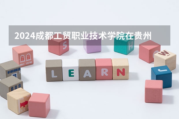 2024成都工贸职业技术学院在贵州招生计划表