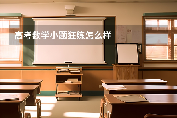 高考数学小题狂练怎么样