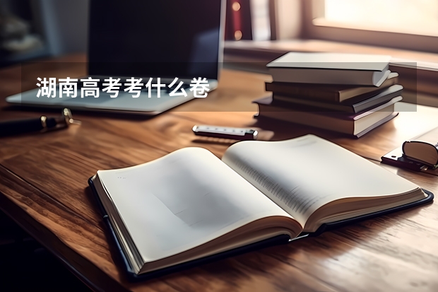 湖南高考考什么卷