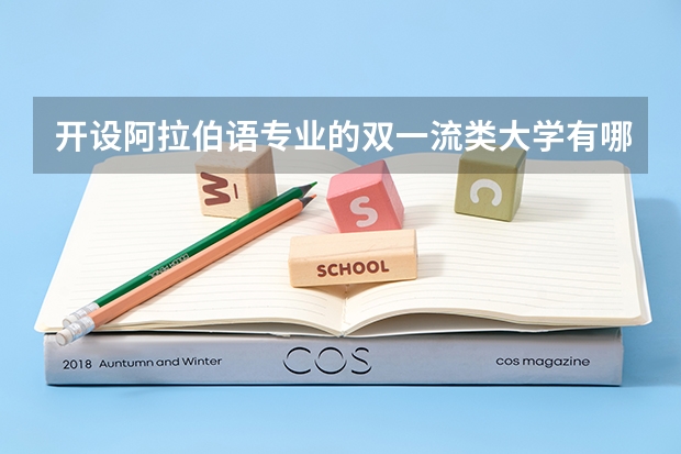 开设阿拉伯语专业的双一流类大学有哪些