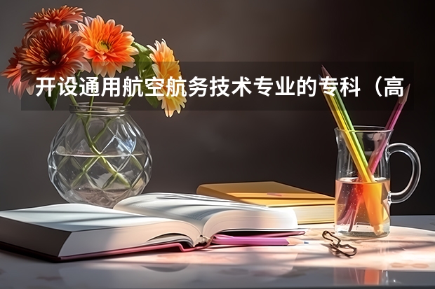 开设通用航空航务技术专业的专科（高职）类大学有哪些