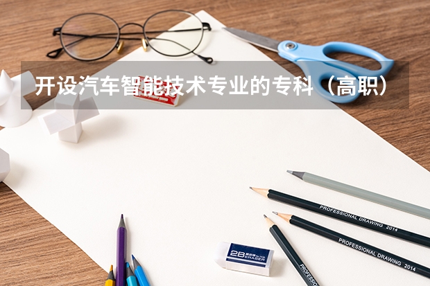 开设汽车智能技术专业的专科（高职）类大学有哪些
