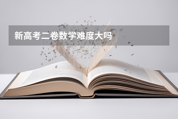 新高考二卷数学难度大吗