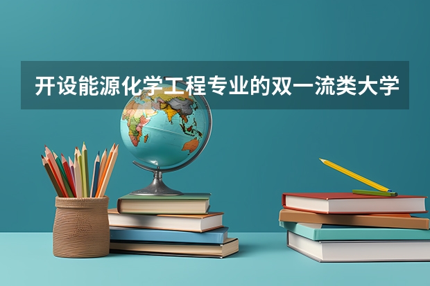 开设能源化学工程专业的双一流类大学有哪些
