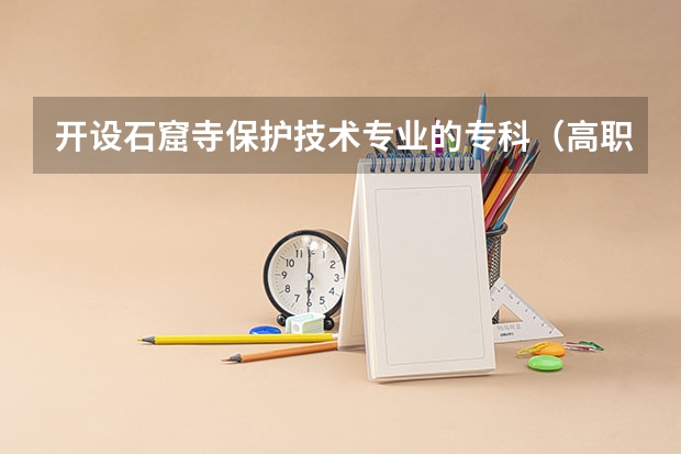 开设石窟寺保护技术专业的专科（高职）类大学有哪些