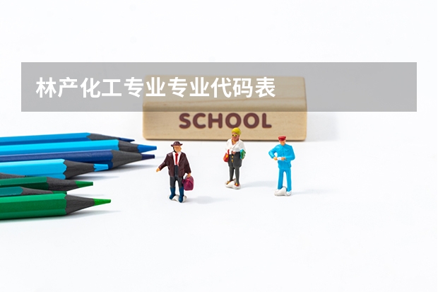 林产化工专业专业代码表