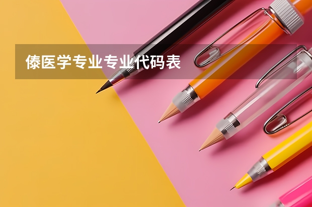 傣医学专业专业代码表