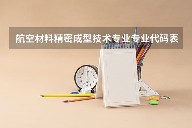 航空材料精密成型技术专业专业代码表