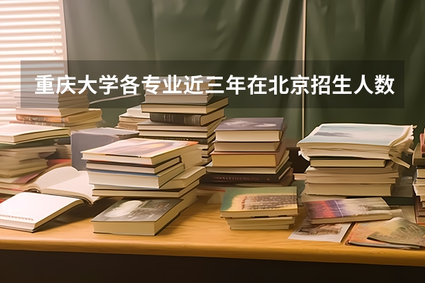 重庆大学各专业近三年在北京招生人数一览表