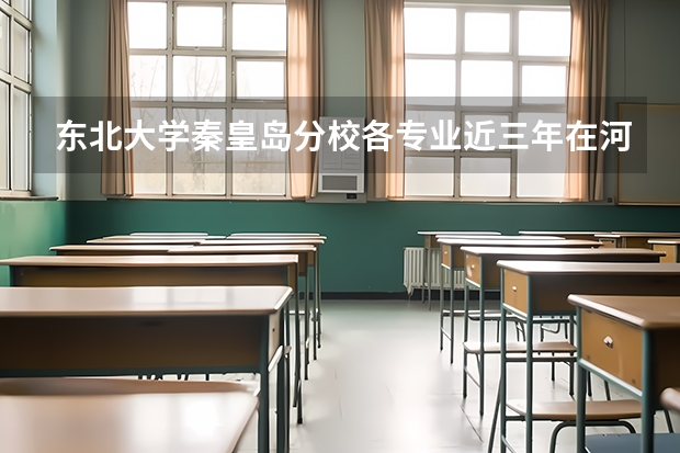 东北大学秦皇岛分校各专业近三年在河北招生人数一览表