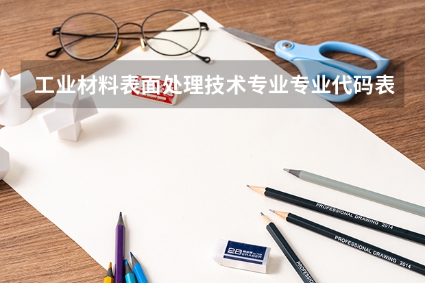 工业材料表面处理技术专业专业代码表